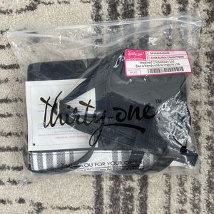 Thirty-One Inspired Crossbody Ltd. Buffalo Check Pebble